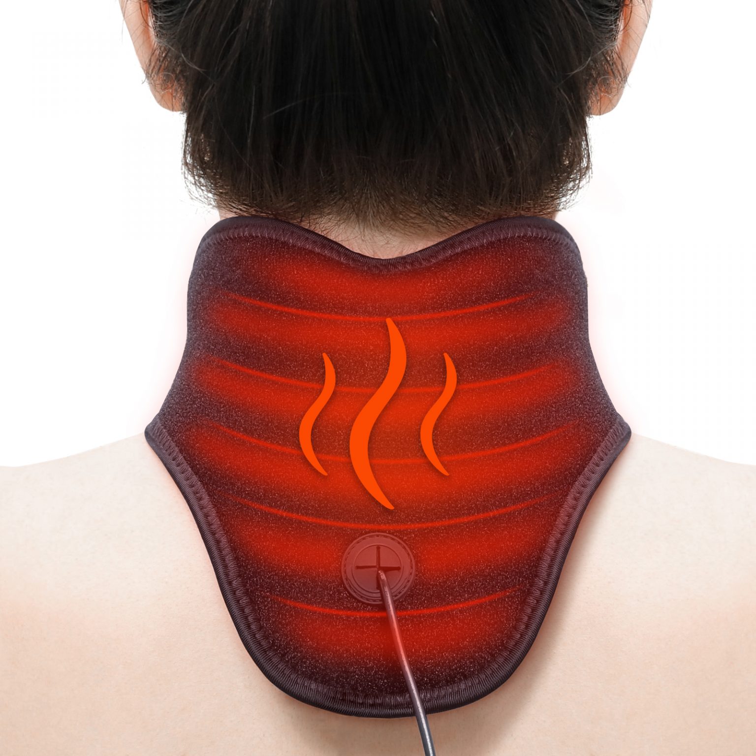 Heated Neck Wrap with tourmaline beads for Neck Pain Relief,